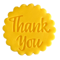 Thank You Embosser Stamp for Fondant, Icing, Cupcake, Cake, Biscuits, Decoration